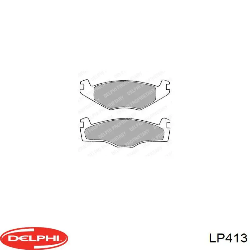 Колодки Delphi LP413 цена, от 28.00 USD