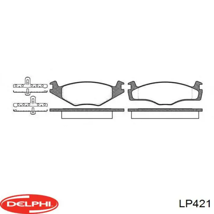 Колодки Delphi LP421 цена, от 11.44 USD