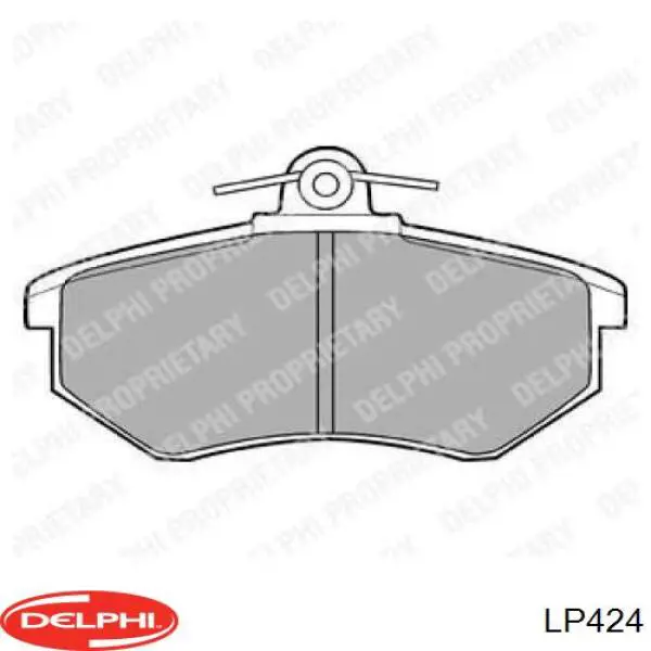 LP424 Delphi колодки тормозные передние дисковые