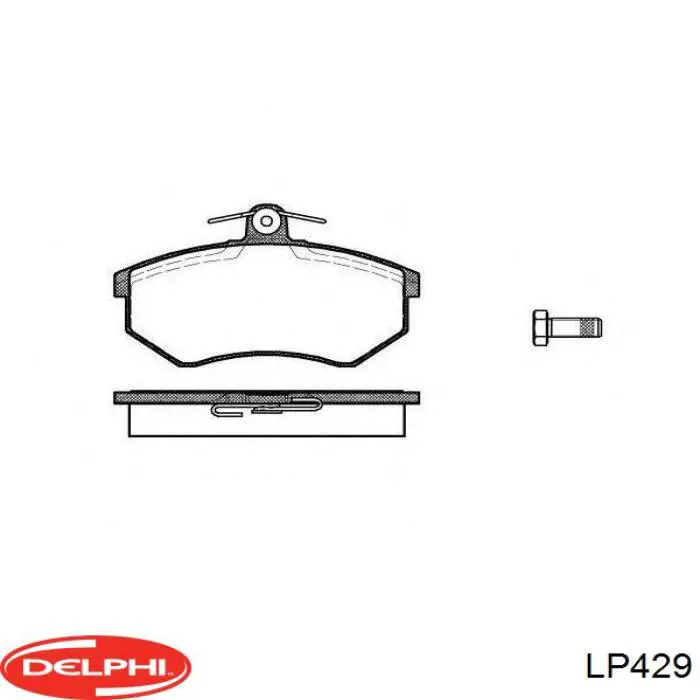 Передние тормозные колодки LP429 Delphi