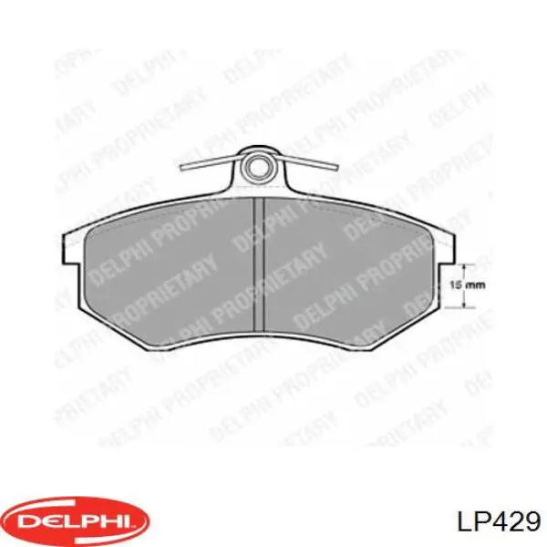 LP429 Delphi Колодки передние