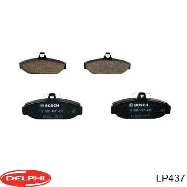 LP437 Delphi колодки тормозные передние дисковые