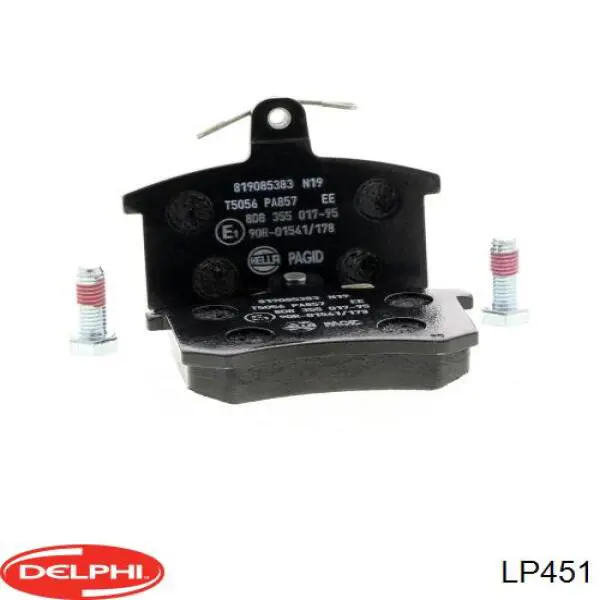 Задние тормозные колодки LP451 Delphi