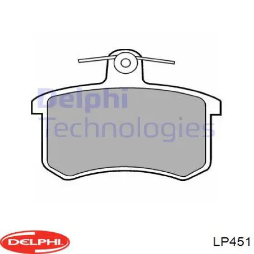 Колодки дисковые  Delphi LP451 цена, от 15.53 USD