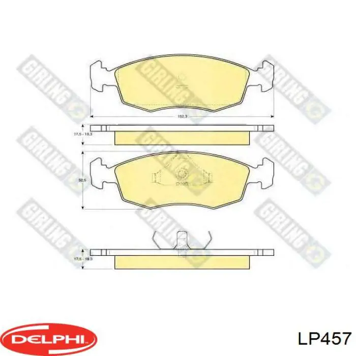 Тормозные колодки Delphi LP457