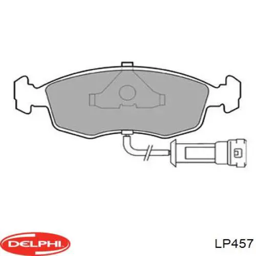 LP457 Delphi колодки тормозные передние дисковые