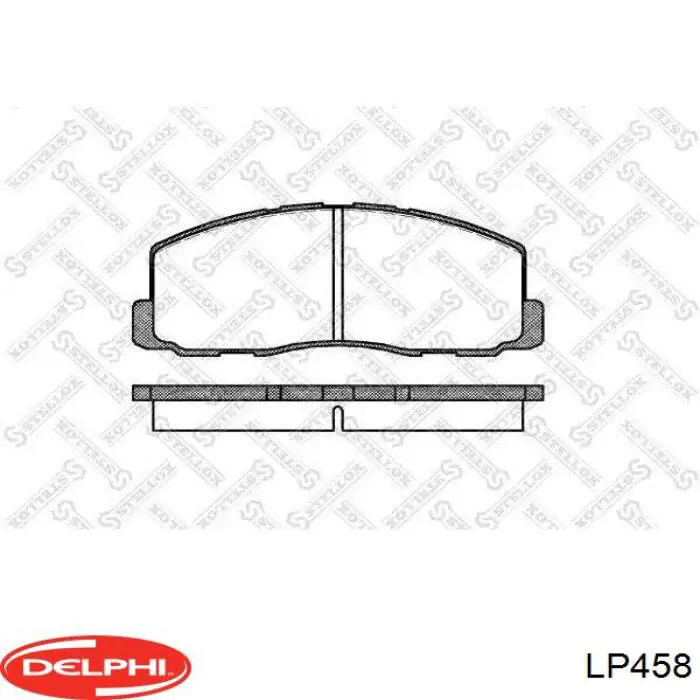 Передние тормозные колодки LP458 Delphi