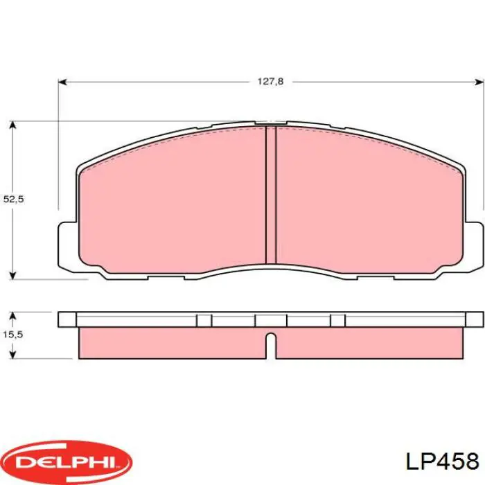 Купить LP458 Delphi Колодки тормозные