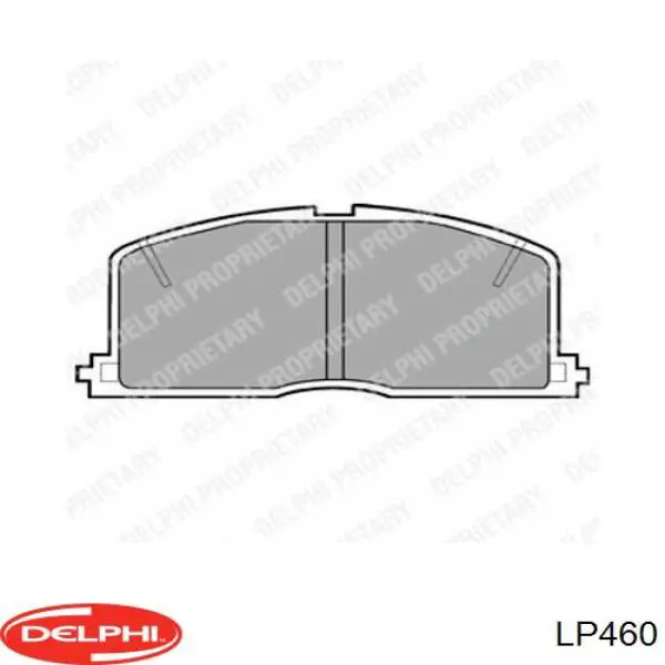 Передние тормозные колодки LP460 Delphi