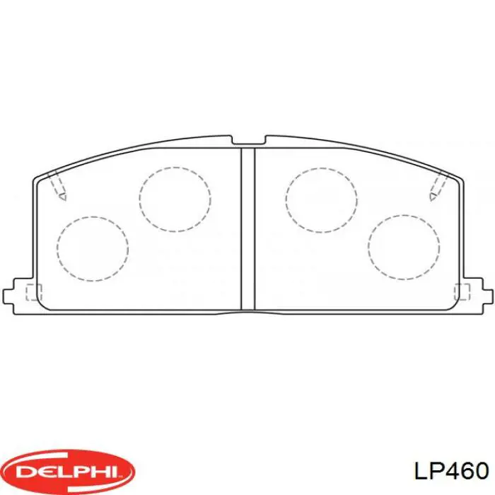 Купить LP460 Delphi Колодки тормозные