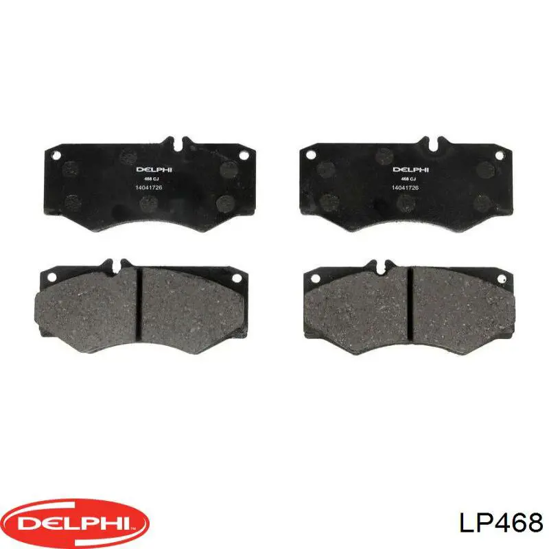LP468 Delphi колодки тормозные передние дисковые