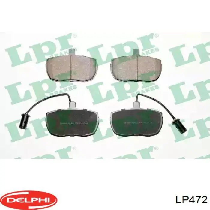 Колодки Delphi LP472 цена, от 18.36 USD
