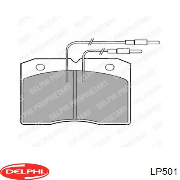 Передние тормозные колодки LP501 Delphi