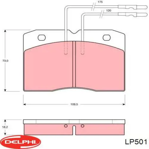 Колодки Delphi LP501 цена, от 13.65 USD