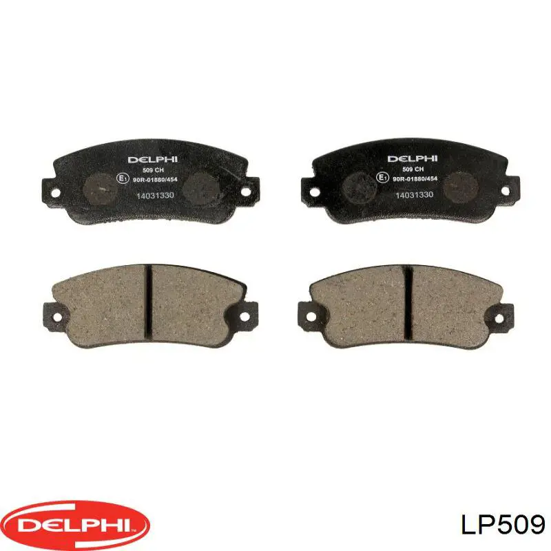 LP509 Delphi колодки тормозные передние дисковые