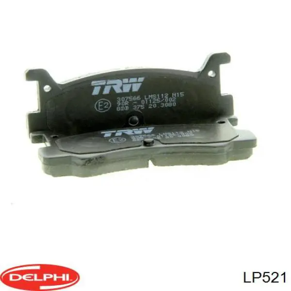 Купить LP521 Delphi Колодки тормозные задние, дисковые