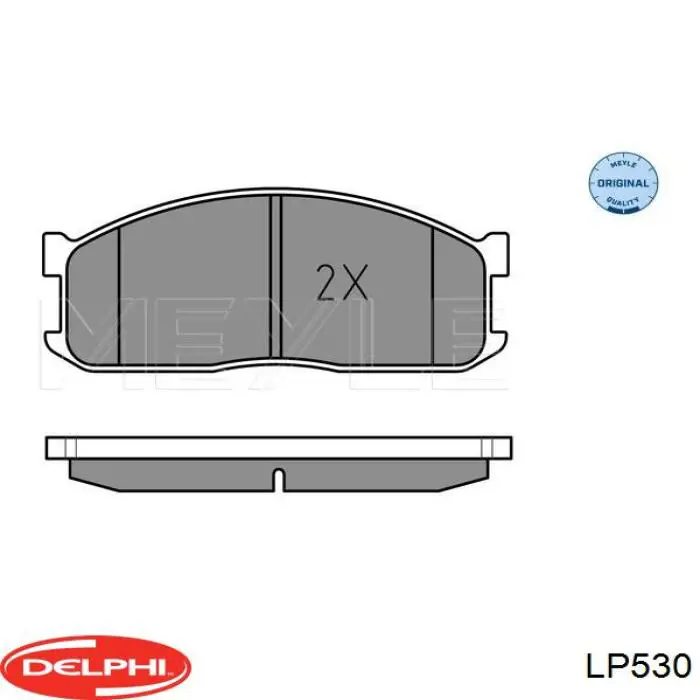 Купить LP530 Delphi Колодки тормозные