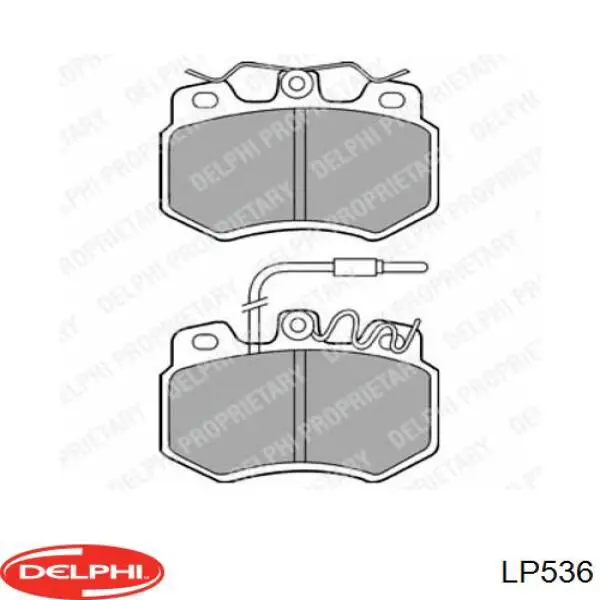 LP536 Delphi передние тормозные колодки