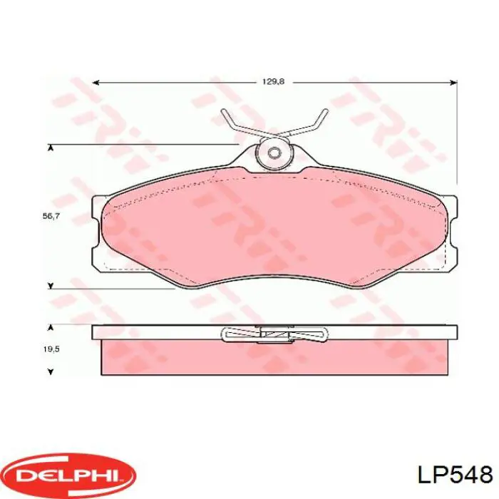 Колодки Delphi LP548 цена, от 24.63 USD