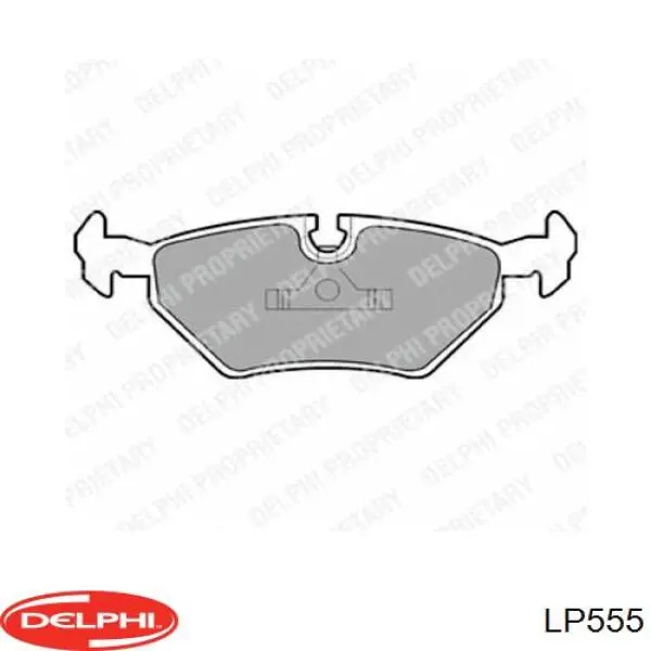 LP555 Delphi колодки тормозные задние дисковые