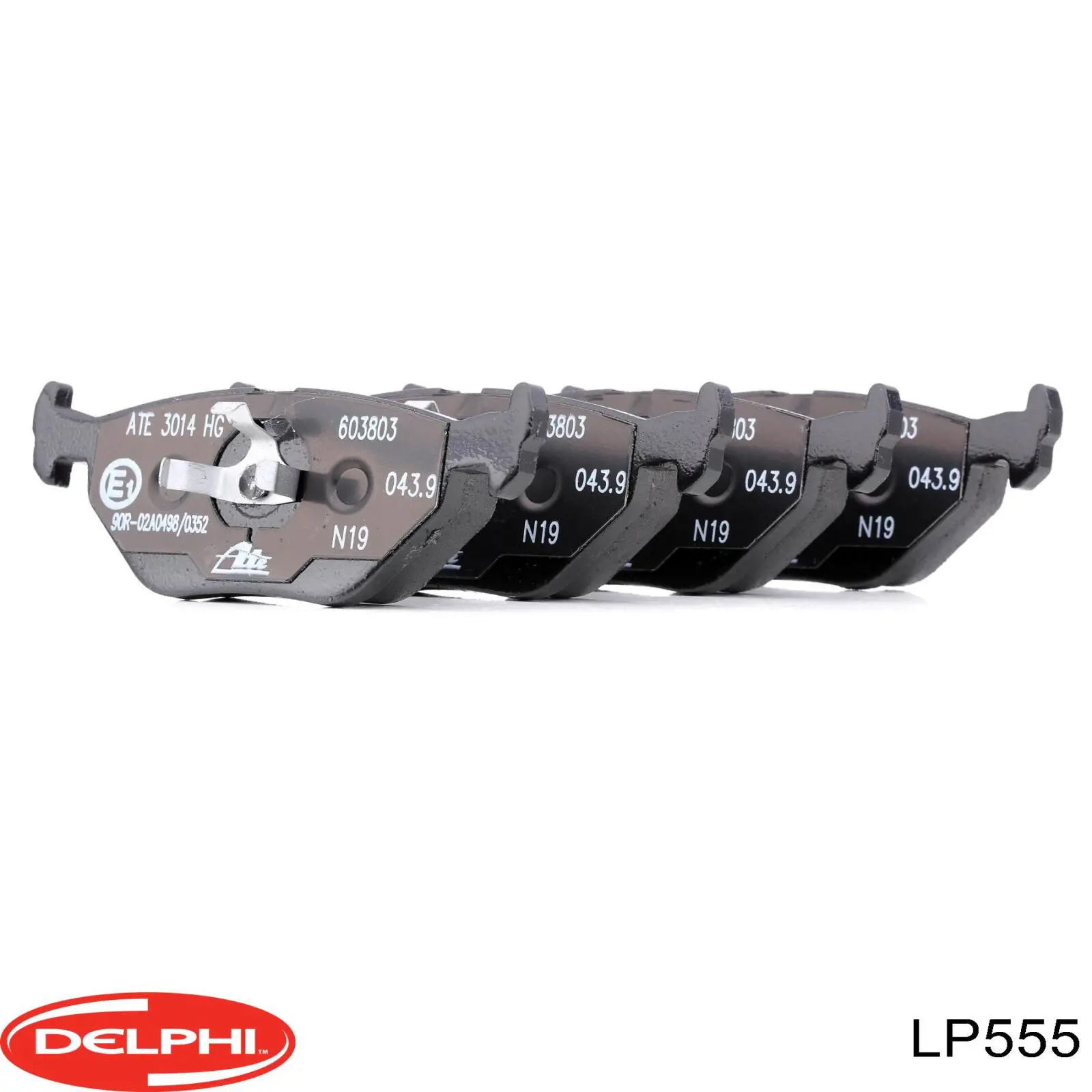 LP555 Delphi Колодки тормозные дисковые комплект