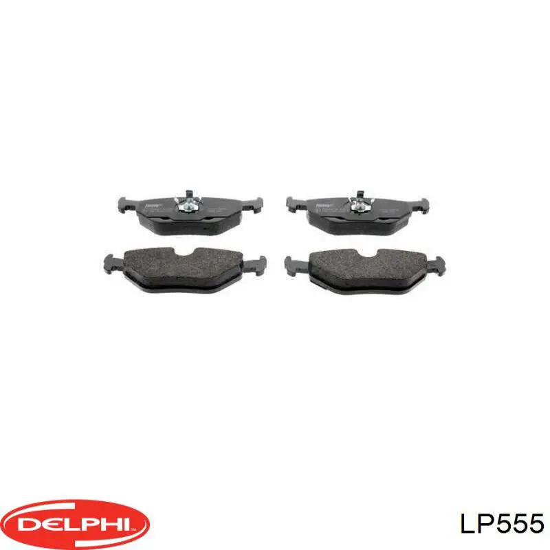 Задние тормозные колодки LP555 Delphi