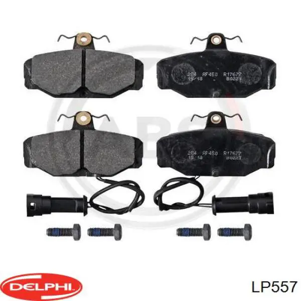 Купить LP557 Delphi Колодки тормозные задние, дисковые