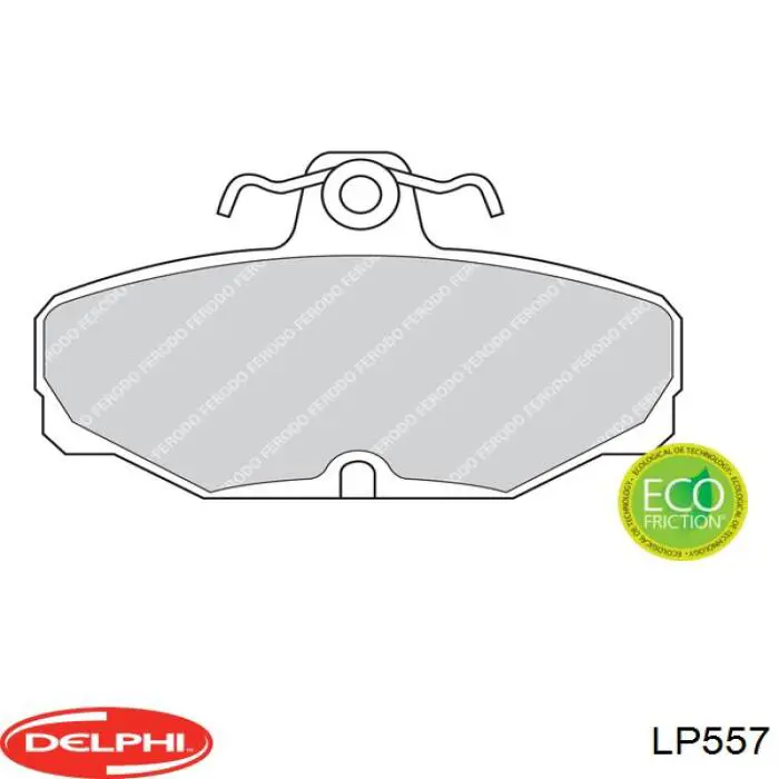 Колодки дисковые  Delphi LP557 цена, от 13.44 USD