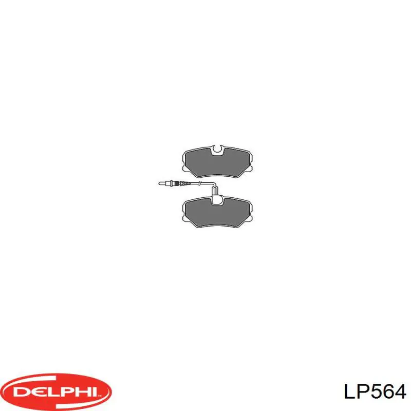 Передние тормозные колодки LP564 Delphi