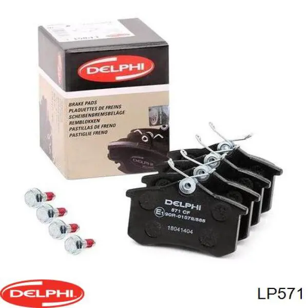 Колодки дисковые  Delphi LP571 цена, от 12.88 USD