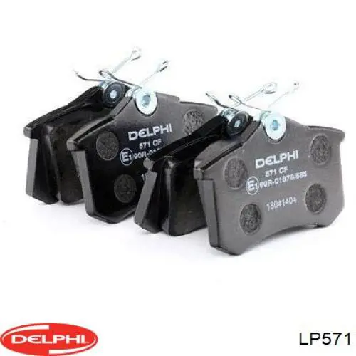 Купить LP571 Delphi Колодки тормозные задние, дисковые