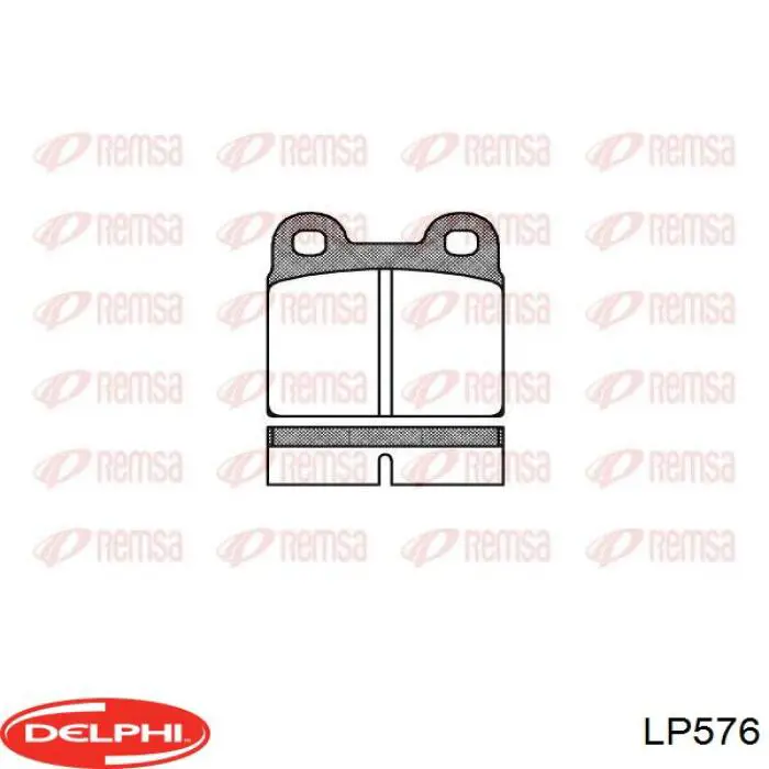 Купить LP576 Delphi Колодки тормозные задние, дисковые