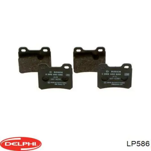 LP586 Delphi Колодки тормозные дисковые комплект
