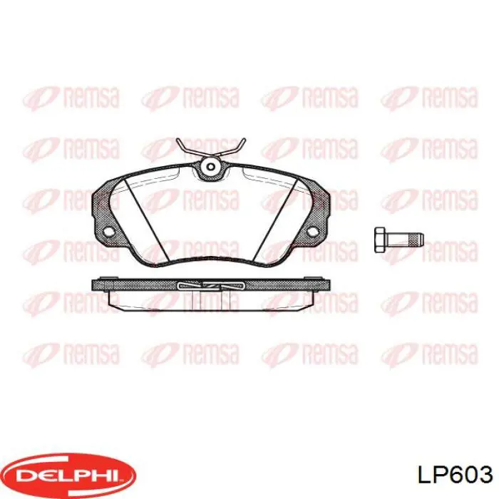 LP603 Delphi Колодки передние