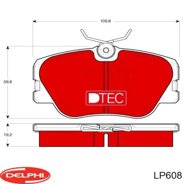 Колодки Delphi LP608 цена, от 20.07 USD