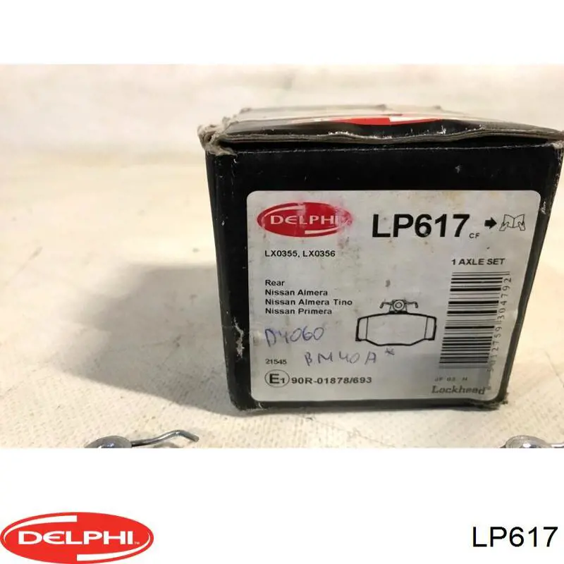 Задние тормозные колодки LP617 Delphi