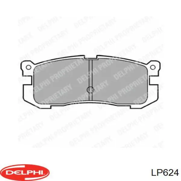 Задние тормозные колодки LP624 Delphi