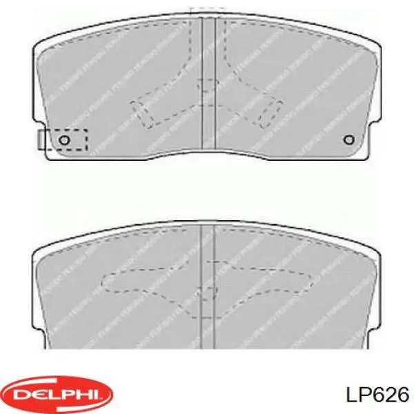 Колодки Delphi LP626 цена, от 12.80 USD