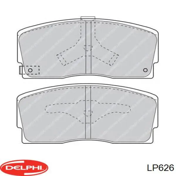 Купить LP626 Delphi Колодки тормозные