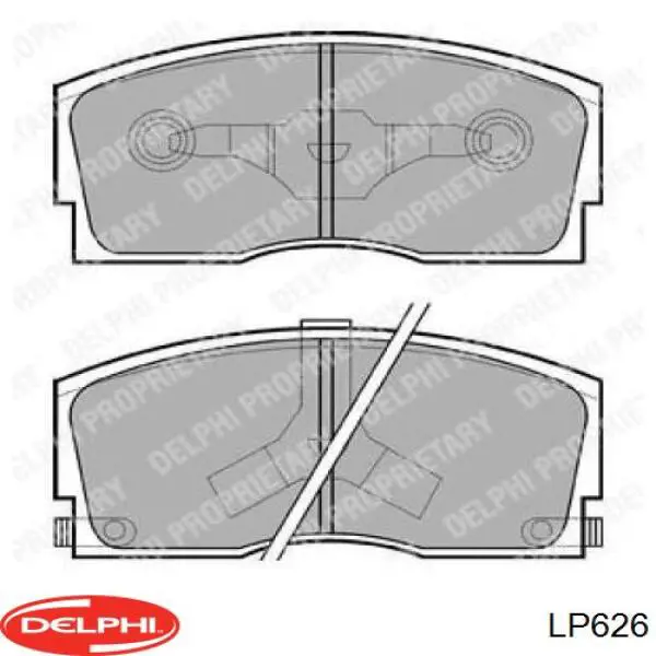 Передние тормозные колодки LP626 Delphi