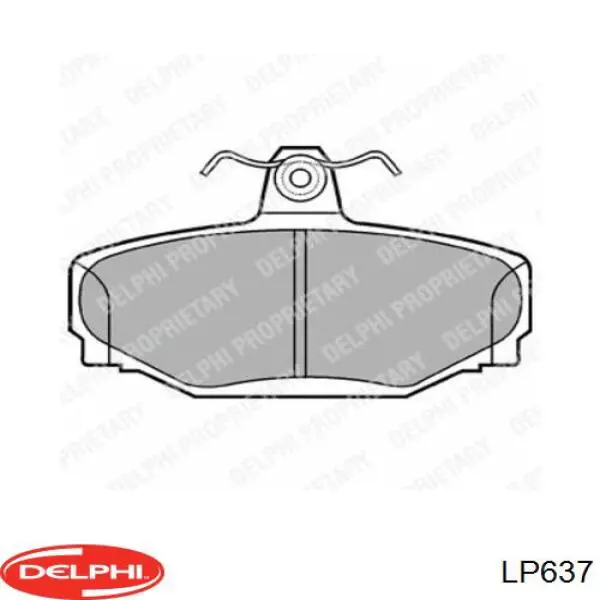 LP637 Delphi колодки тормозные задние дисковые