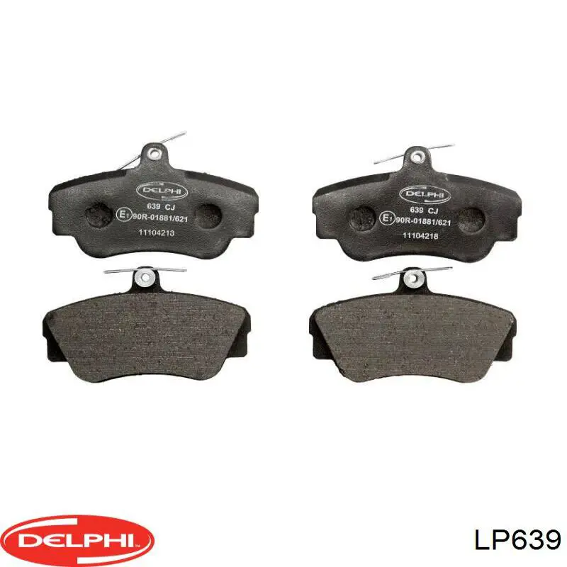 LP639 Delphi колодки тормозные передние дисковые