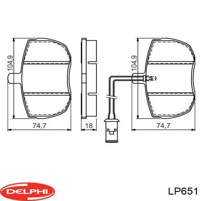 Колодки Delphi LP651 цена, от 14.00 USD