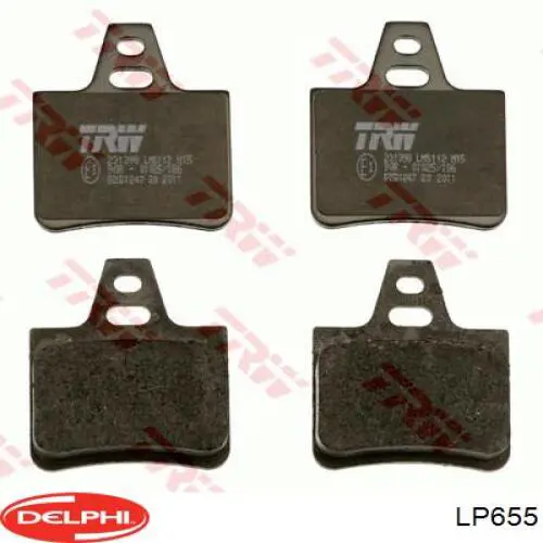 Купить LP655 Delphi Колодки тормозные задние, дисковые