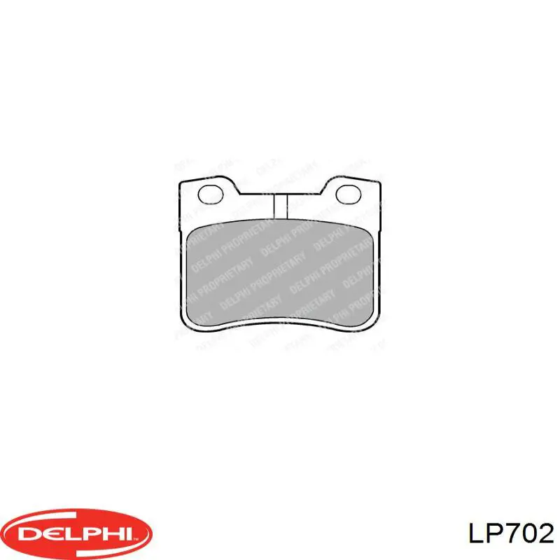 Купить LP702 Delphi Колодки тормозные