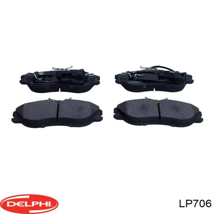 LP706 Delphi колодки тормозные передние дисковые