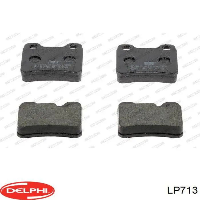 LP713 Delphi колодки тормозные задние дисковые