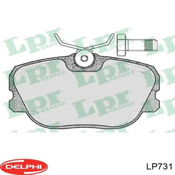 Передние тормозные колодки LP731 Delphi