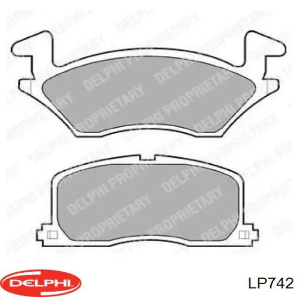 Передние тормозные колодки LP742 Delphi