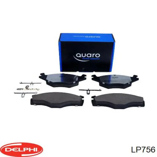 Передние тормозные колодки LP756 Delphi